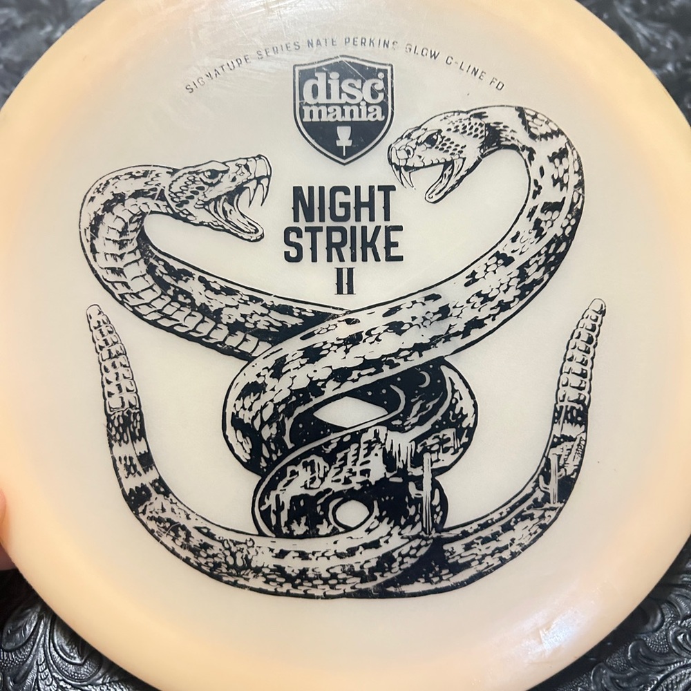 Discmania Sig Series Nate Perkins Glow C-Line Night Strike II Disc Golf Disc